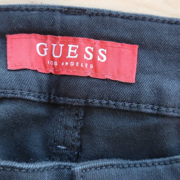 Guess Black Skinny Distressed Jeans - Picture 3 of 3